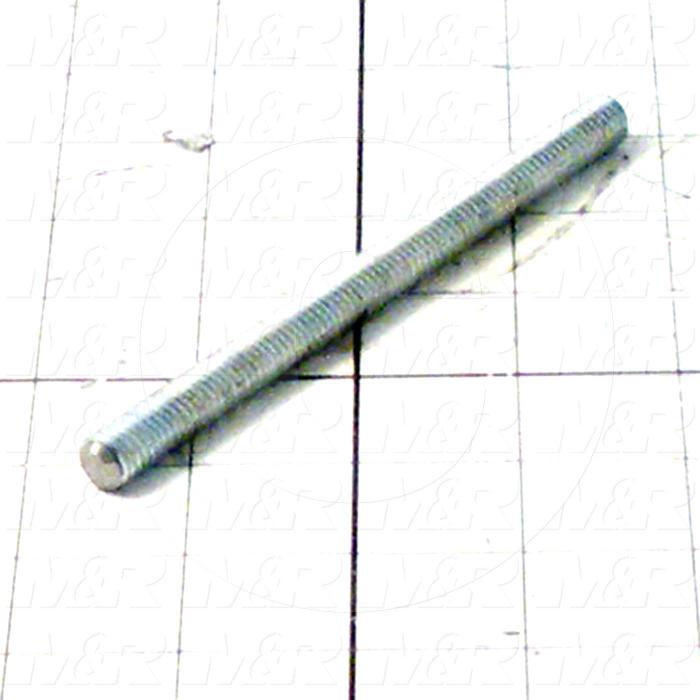 Fabricated Parts, Threaded Rod 3/8-16 X 5-3/8 in., 5.38 in. Length, 3/8 in. Diameter, 3/8-16 Thread Size, Zinc Plated Finish