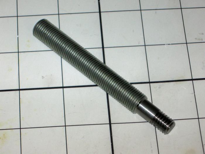 Fabricated Parts, Threaded Rod, 4.00 in. Length, 0.50 in. Diameter