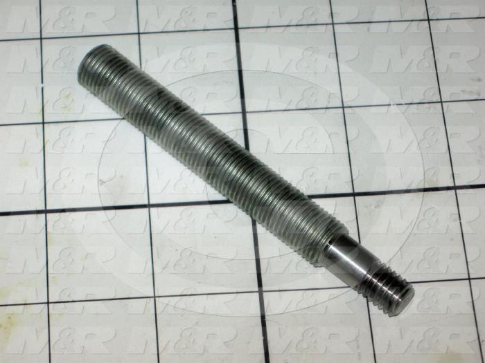 Fabricated Parts, Threaded Rod, 4.00 in. Length, 0.50 in. Diameter