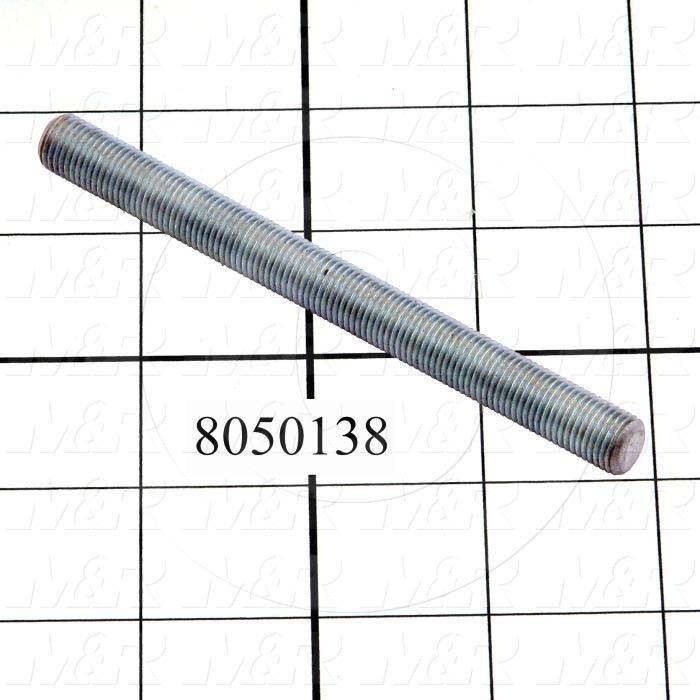 Fabricated Parts, Threaded Rod, 4.25 in. Length, 3/8-24 Thread Size, All Challengers - Gauntlets Micro Part
