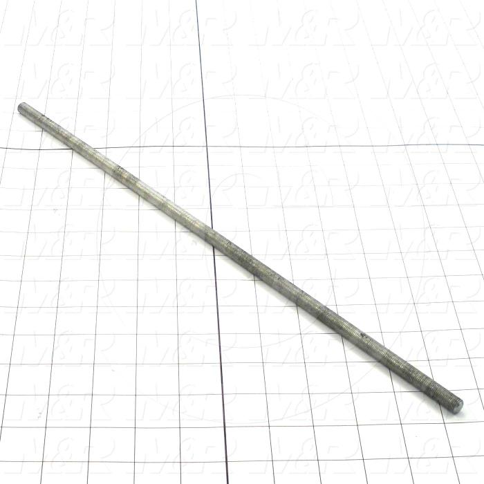 Fabricated Parts, Threaded Rod 5/16-24x 17", 17.00 in. Length, 5/16-24 Thread Size