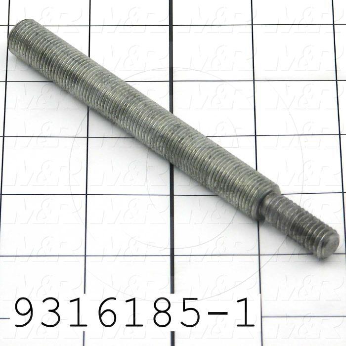 Fabricated Parts, Threaded Rod, 5.38 in. Length, 1/2-20 Thread Size