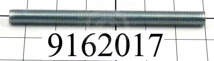 Fabricated Parts, Threaded Rod, 6.50 in. Length, 1/2-20 Thread Size