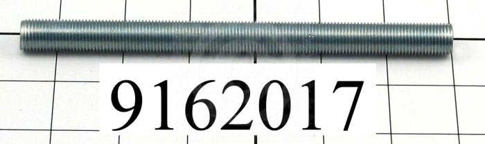Fabricated Parts, Threaded Rod, 6.50 in. Length, 1/2-20 Thread Size