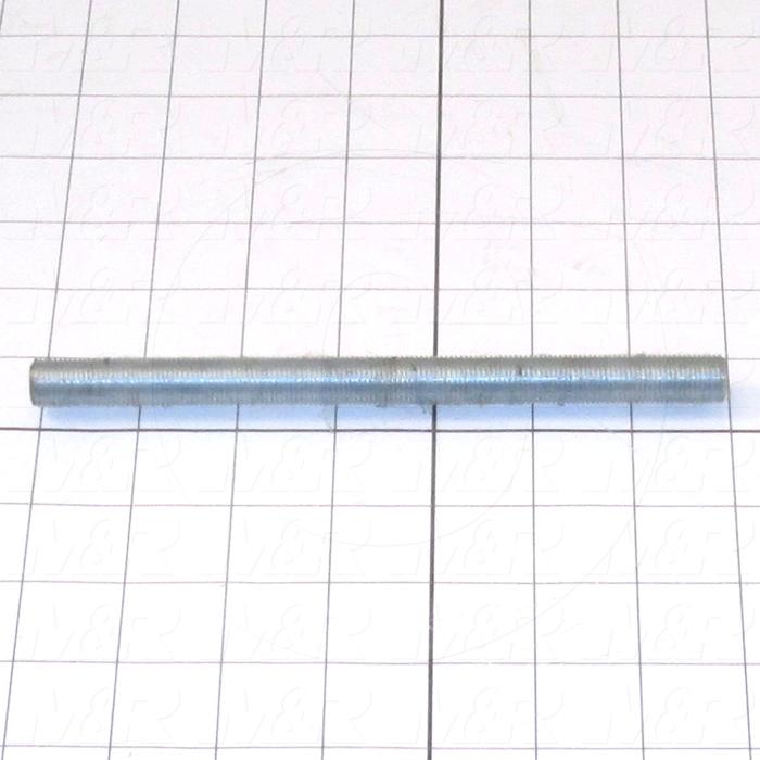 Fabricated Parts, Threaded Rod, 7.00 in. Length, 1/4"-20 Thread Size, Front Screen Holder Part