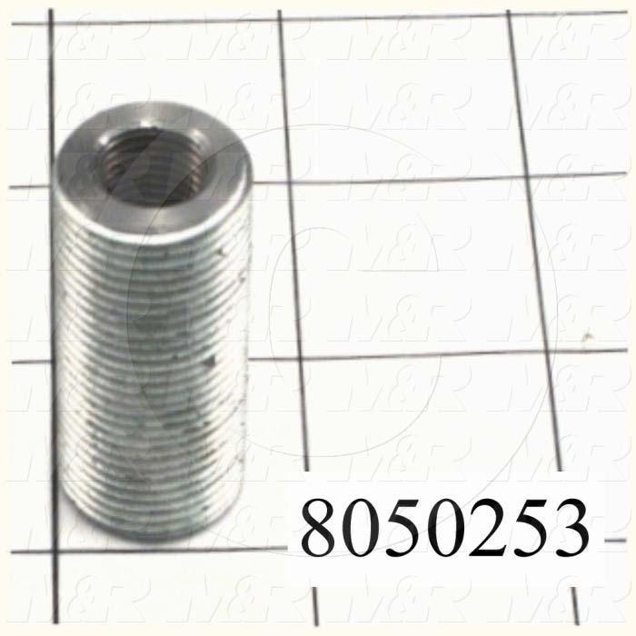 Fabricated Parts, Threaded Rod Connector, 1.75 in. Length, 3/4-16 Thread Size