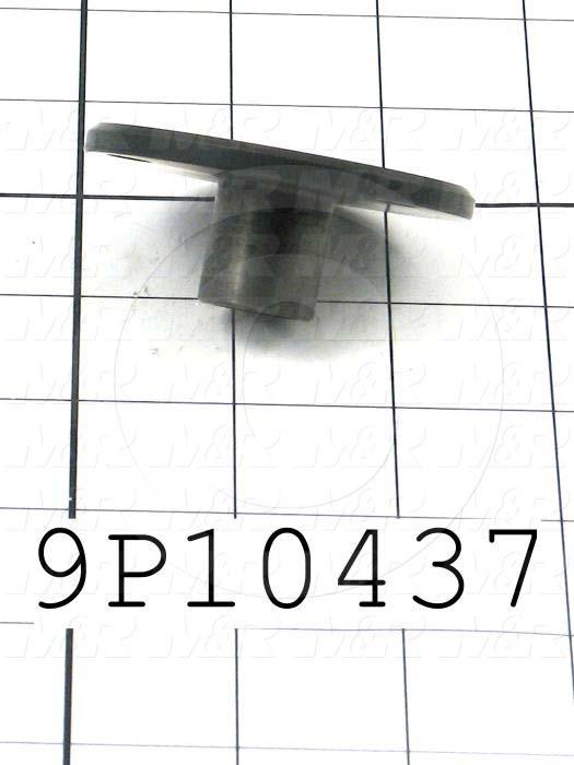 Fabricated Parts, Threaded Rod Upper Bearing, 1.00 in. Length, 2.50 in. Diameter, Black Oxide Finish