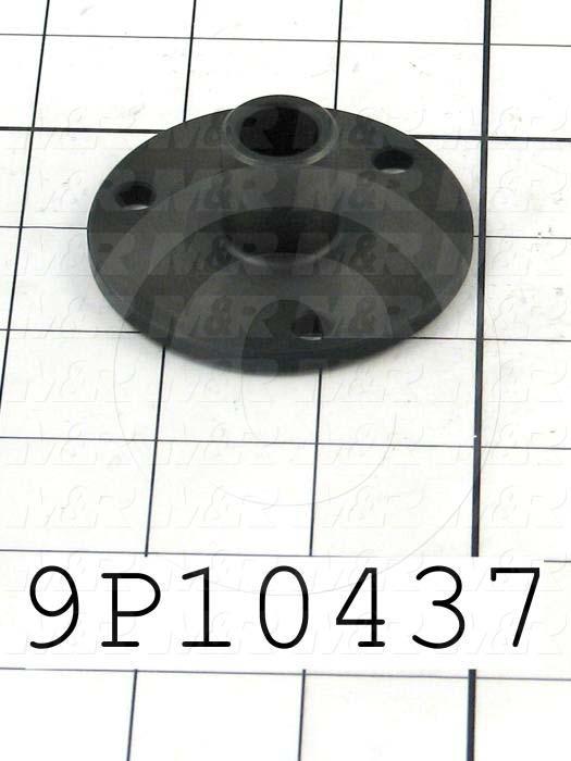 Fabricated Parts, Threaded Rod Upper Bearing, 1.00 in. Length, 2.50 in. Diameter, Black Oxide Finish