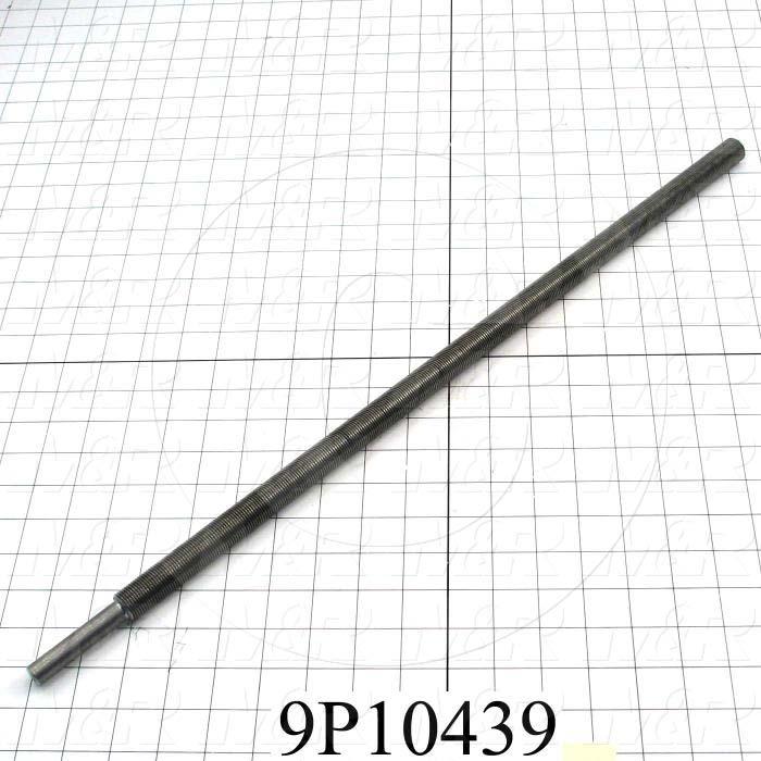 Fabricated Parts, Threaded Shaft, 24.12 in. Length, 3/4-16 Thread Size