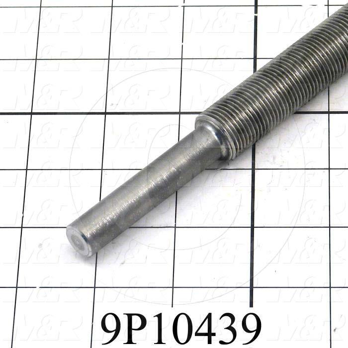 Fabricated Parts, Threaded Shaft, 24.12 in. Length, 3/4-16 Thread Size