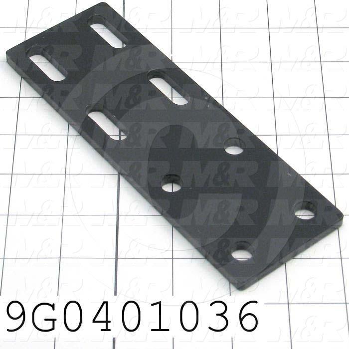 Fabricated Parts, Tie Bar, 7.38 in. Length, 2.50 in. Width, 1/4 in. Thickness