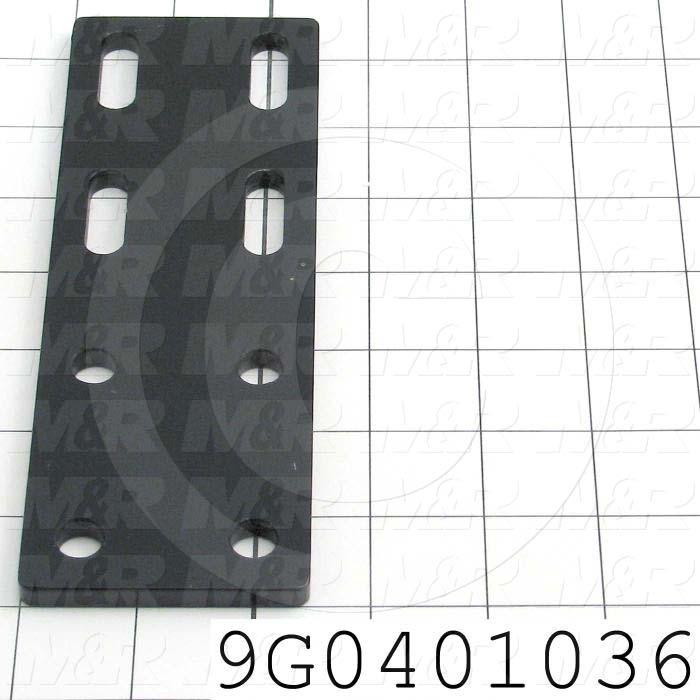 Fabricated Parts, Tie Bar, 7.38 in. Length, 2.50 in. Width, 1/4 in. Thickness