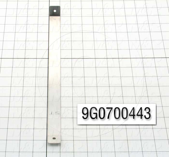 Fabricated Parts, Tie Loop Strap, 13.74 in. Length, 1.00 in. Width, 1.00 in. Height, 18 GA Thickness