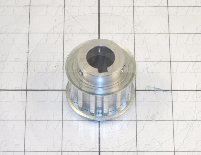 Fabricated Parts, Timing Belt Pully.T10,14,.75 ID, 1.57 in. Length, 1.89 in. Diameter