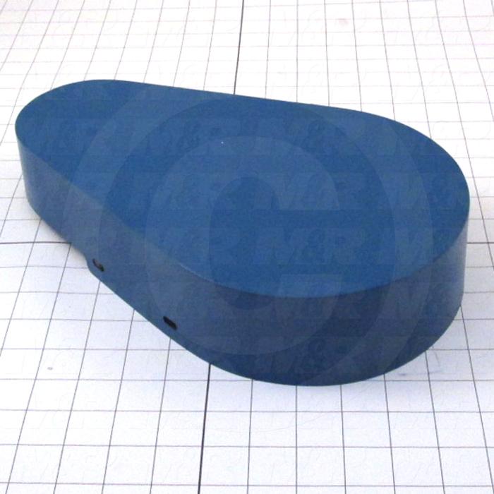 Fabricated Parts, Trans. Cover Blue, 12.70 in. Length, 7.93 in. Width, 2.63 in. Height, Painted Blue Finish