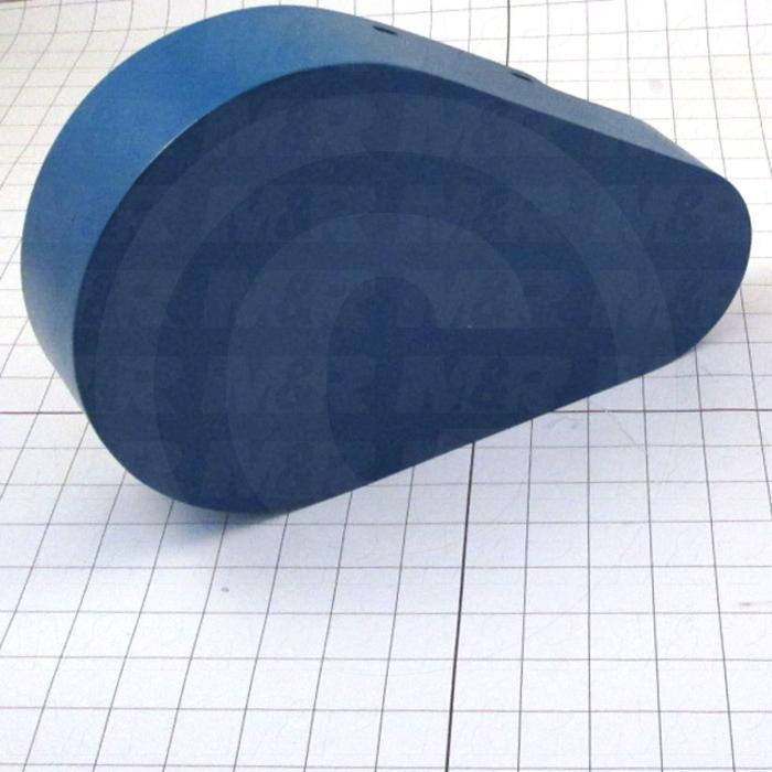 Fabricated Parts, Trans. Cover Blue, 12.70 in. Length, 7.93 in. Width, 2.63 in. Height, Painted Blue Finish