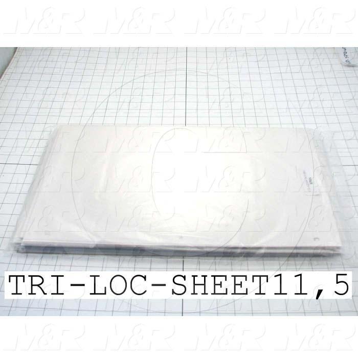 Fabricated Parts, Tri-Loc Carrier Sheets, 20.00 in. Length, 11.50 in. Width