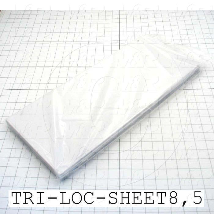 Fabricated Parts, Tri-Loc Carrier Sheets, 8.50 in. Length, 20.00 in. Width