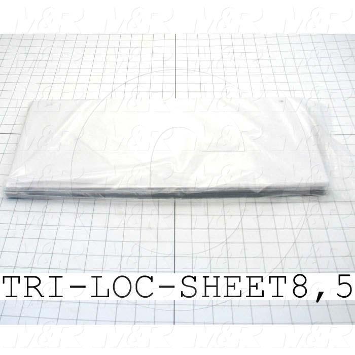 Fabricated Parts, Tri-Loc Carrier Sheets, 8.50 in. Length, 20.00 in. Width