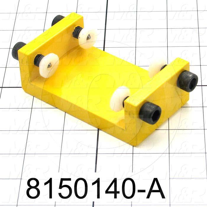 Fabricated Parts, Tri-Loc Pallet Stop Block Assembly, 5.49 in. Length, 2.50 in. Width, 1.50 in. Height