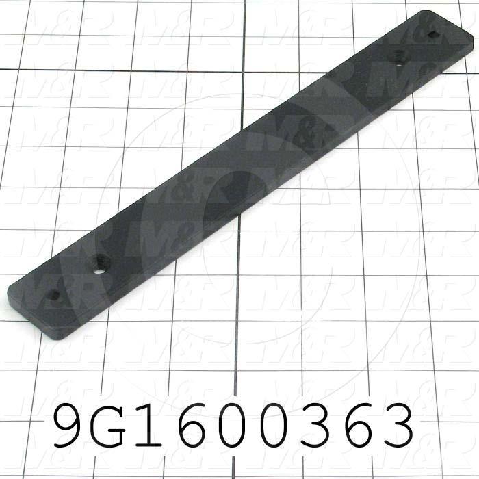 Fabricated Parts, Tucker Table Bracket, 10.00 in. Length, 1.25 in. Width, 0.25 in. Thickness, Satin Black Finish