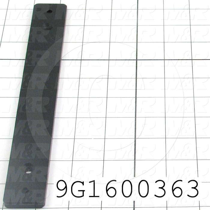 Fabricated Parts, Tucker Table Bracket, 10.00 in. Length, 1.25 in. Width, 0.25 in. Thickness, Satin Black Finish