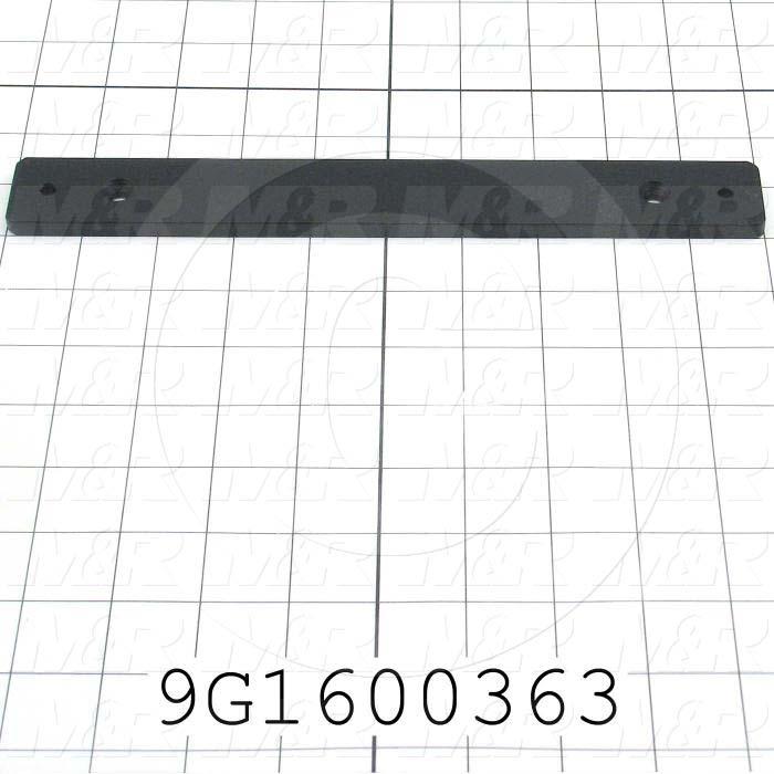 Fabricated Parts, Tucker Table Bracket, 10.00 in. Length, 1.25 in. Width, 0.25 in. Thickness, Satin Black Finish