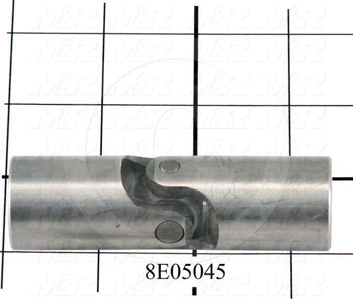 Fabricated Parts, Universal Joint, 3.37 in. Length, 1.00 in. Diameter