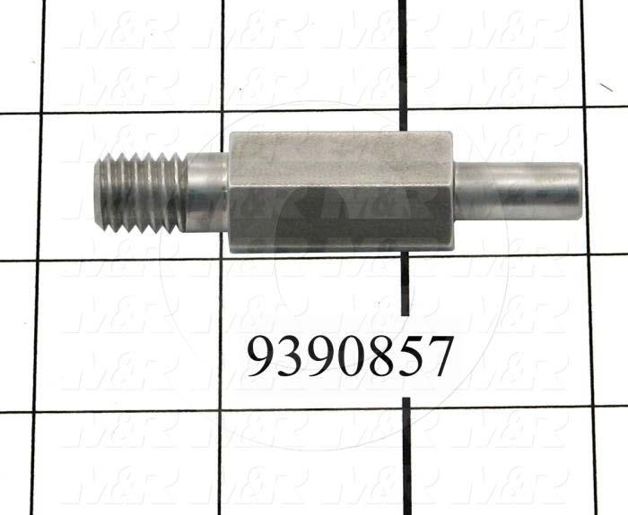 Fabricated Parts, Upper Bearing Shaft, 2.60 in. Length, 0.63 in. Width, 0.63 in. Height