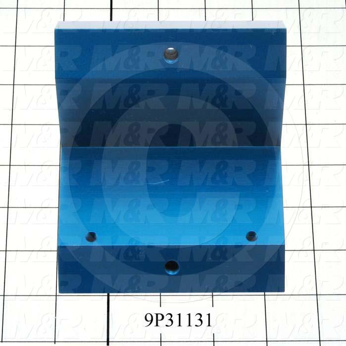 Fabricated Parts, Upper Block, 4.39 in. Length, 4.39 in. Width, 4.25 in. Height