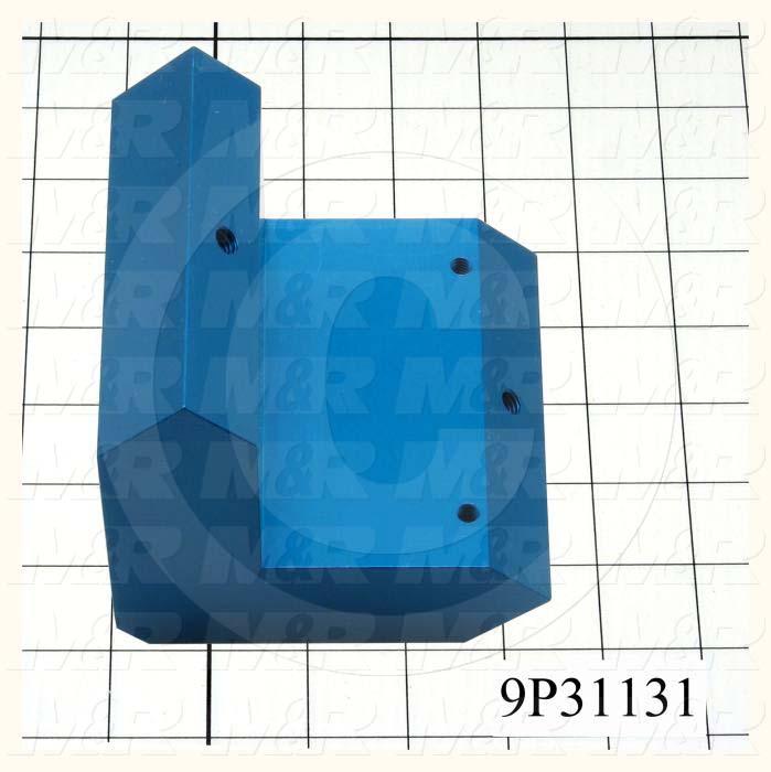 Fabricated Parts, Upper Block, 4.39 in. Length, 4.39 in. Width, 4.25 in. Height