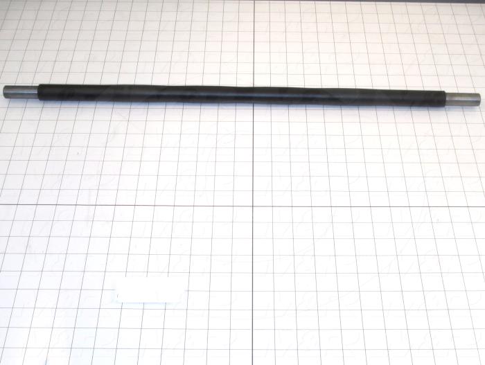 Fabricated Parts, Upper Pinch Take Up Roller, 27.00 in. Length, 1.00 in. Diameter, E-Coat Finish