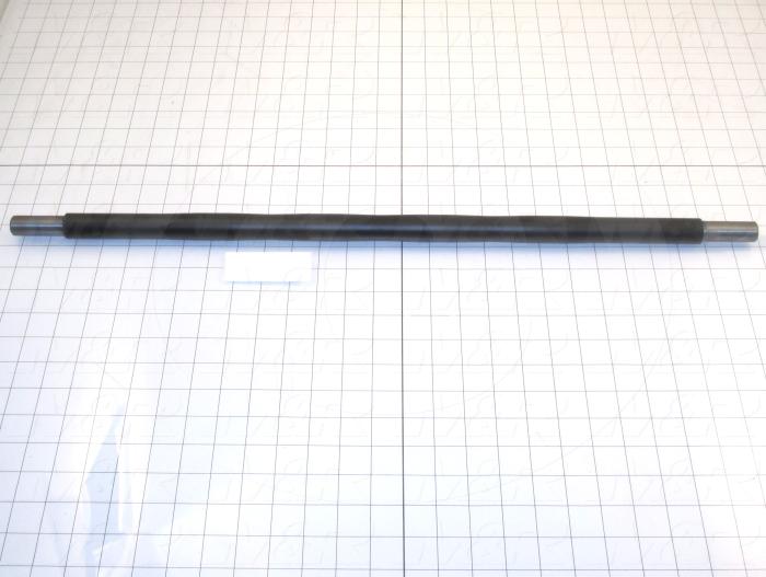 Fabricated Parts, Upper Pinch Take Up Roller, 27.00 in. Length, 1.00 in. Diameter, E-Coat Finish