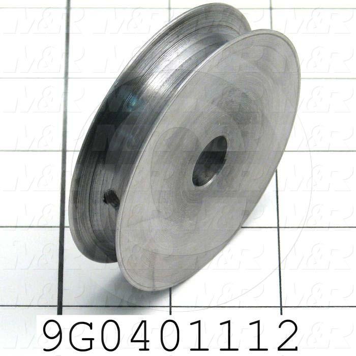 Fabricated Parts, Upper Pulley, 0.56 in. Width, 2.60 in. Diameter