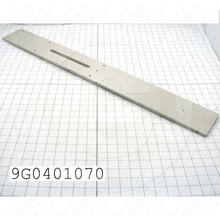 Fabricated Parts, Upper Support Plate, 33.88 in. Length, 4.00 in. Width, 0.375 in. Thickness