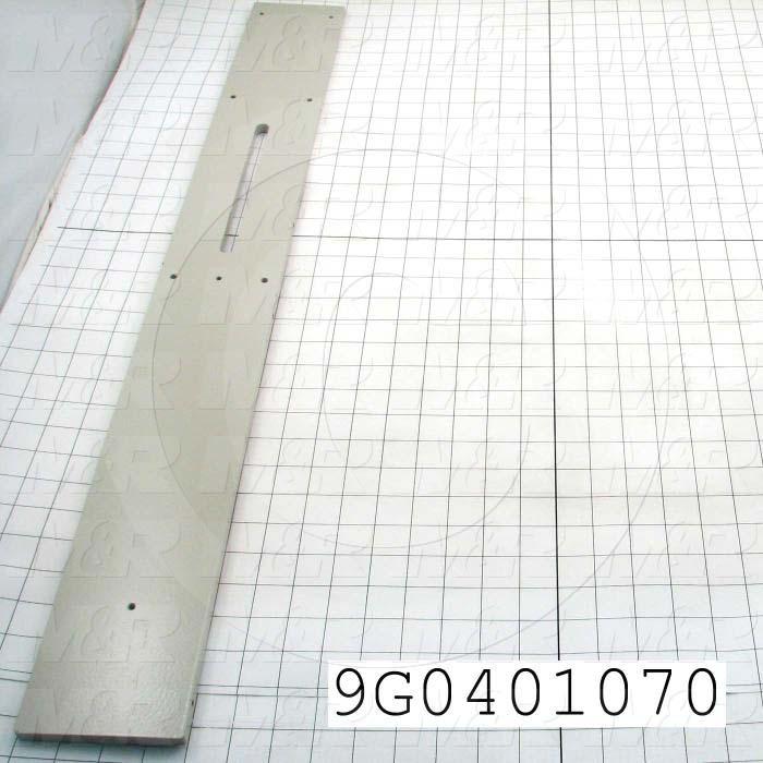 Fabricated Parts, Upper Support Plate, 33.88 in. Length, 4.00 in. Width, 0.375 in. Thickness