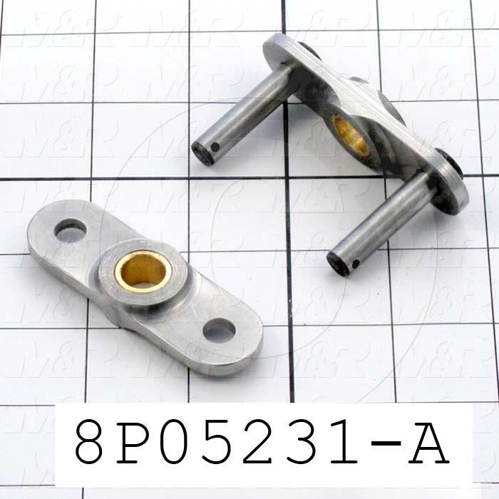 Fabricated Parts, Vacuum Bed Connecting Link, 2.88 in. Length, 0.88 in. Width, 1.54 in. Height