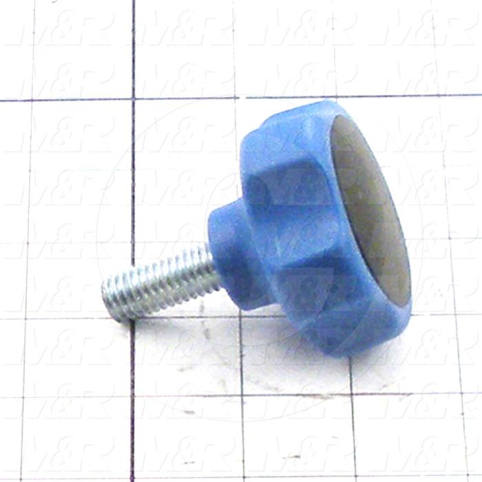 Fabricated Parts, Vacuum Bed Lock Screw, 2.50 in. Length, 2.36 in. Diameter