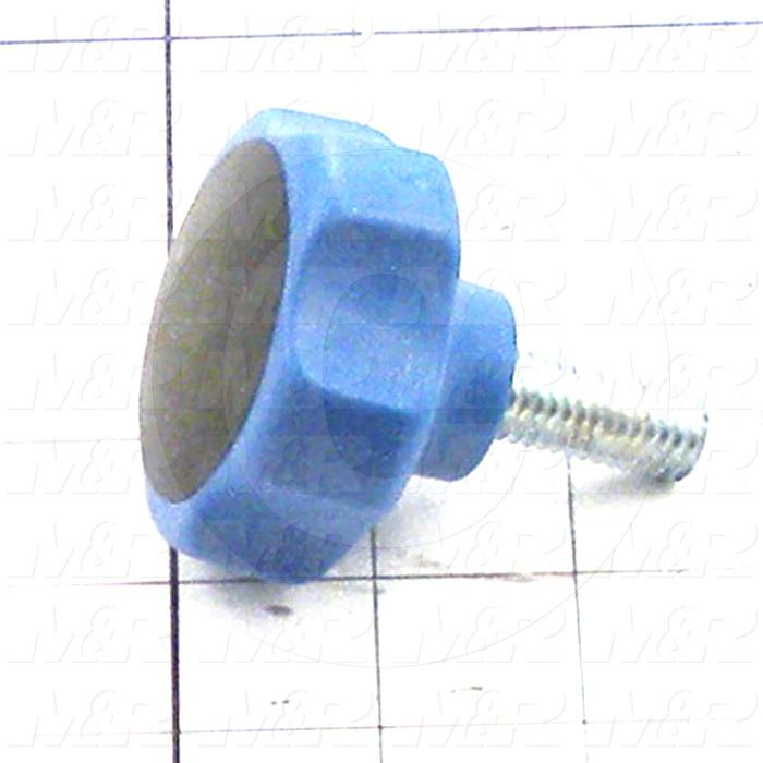 Fabricated Parts, Vacuum Bed Lock Screw, 2.50 in. Length, 2.36 in. Diameter