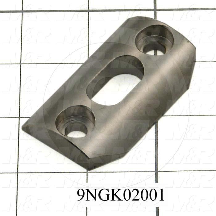 Fabricated Parts, Vacuum Frame Strike, 2.56 in. Length, 1.59 in. Width, 0.43 in. Height