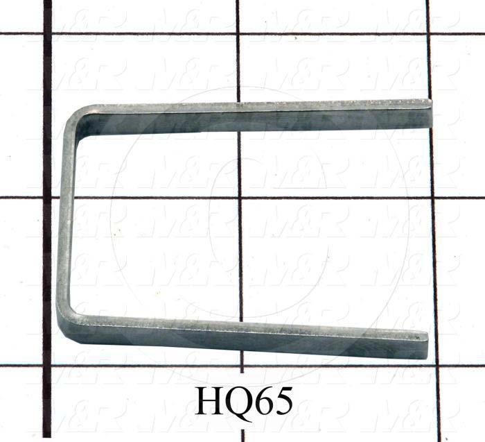 Fabricated Parts, Vacuum Swivel Stop, 1.93 in. Length, 1.38 in. Width, 0.18 in. Height