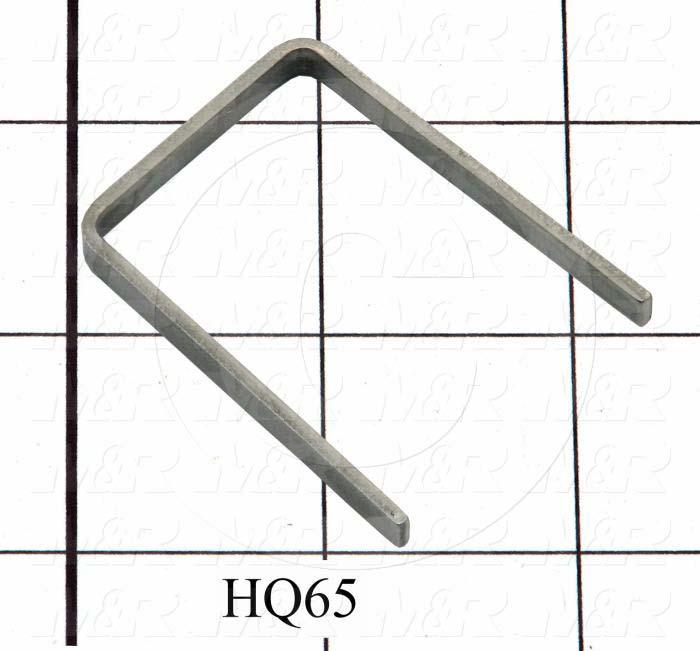 Fabricated Parts, Vacuum Swivel Stop, 1.93 in. Length, 1.38 in. Width, 0.18 in. Height