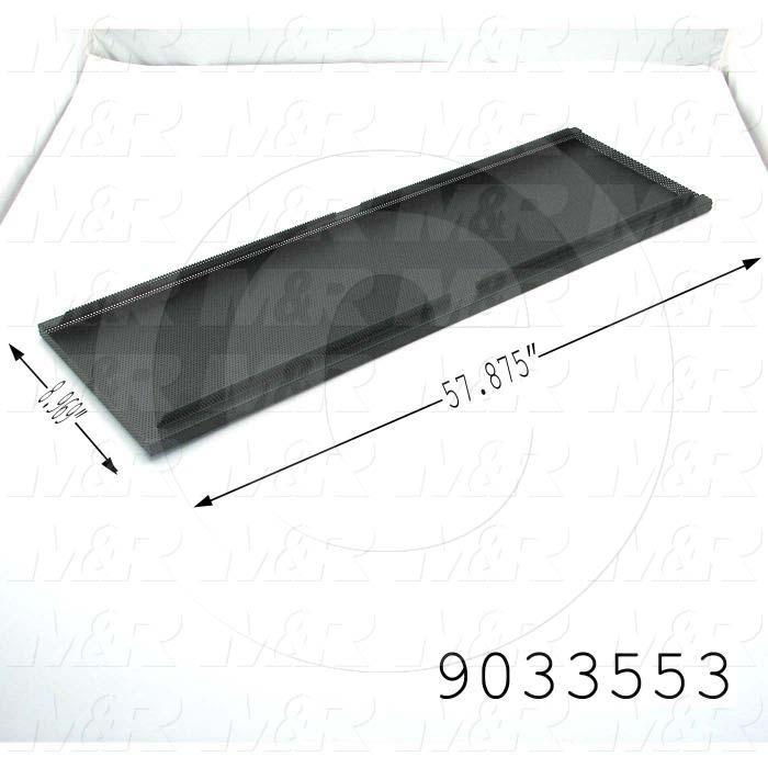 Fabricated Parts, Vacuum Top Sides, 57.88 in. Length, 8.97 in. Width, 1.03 in. Height, Use In Vitran V54 Series