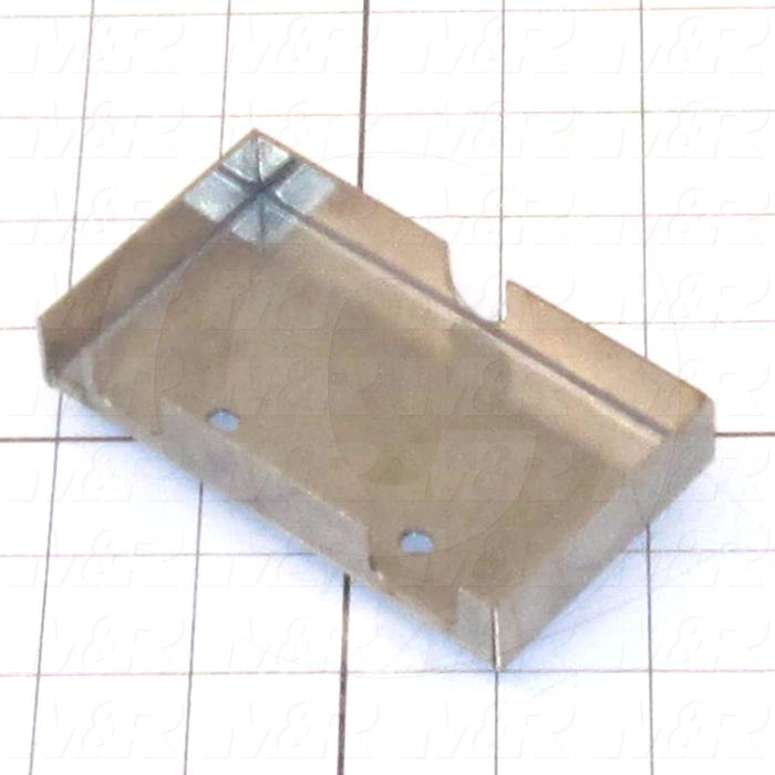 Fabricated Parts, Valve 4 Way Mtg Box, 4.00 in. Length, 2.25 in. Width, 0.69 in. Height, 18 GA Thickness