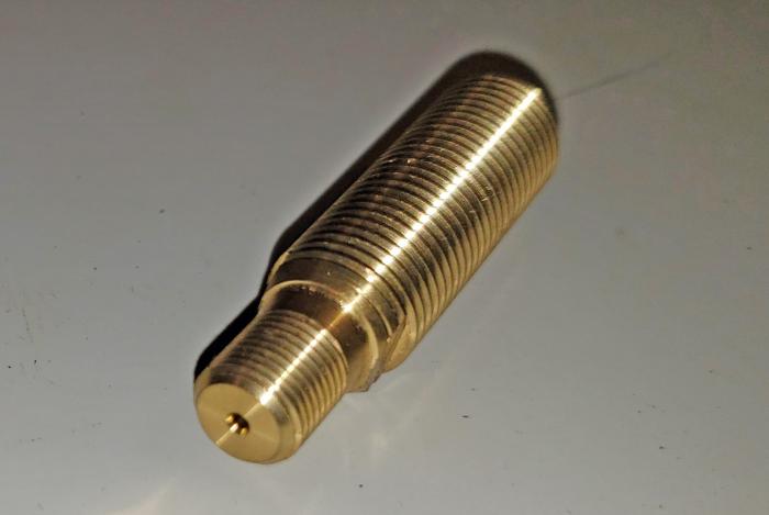 Fabricated Parts, Valve Extension, 1.74 in. Length, 0.56 in. Diameter, As Material Finish