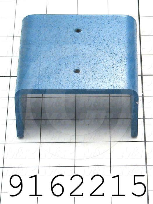 Fabricated Parts, Valve Mounting Bracket, 3.50 in. Length, 3.44 in. Width, 1.85 in. Height, 3/16 in. Thickness