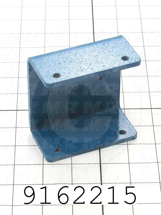 Fabricated Parts, Valve Mounting Bracket, 3.50 in. Length, 3.44 in. Width, 1.85 in. Height, 3/16 in. Thickness