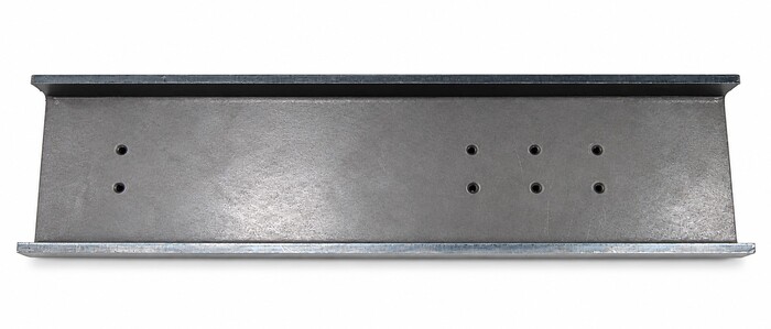 Fabricated Parts, Valve Mtg. Plate 13.47", 13.47 In Length, 3.50 in. Width, 0.75 in. Height, 3/16 in. Thickness