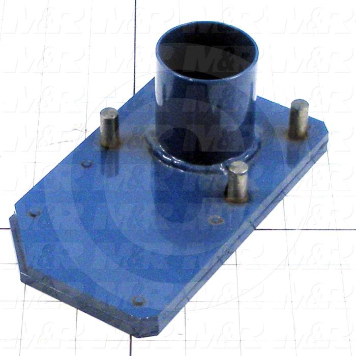 Fabricated Parts, Valve Slide Plate, 6.88 in. Length, 4.00 in. Width, 0.23 in. Height