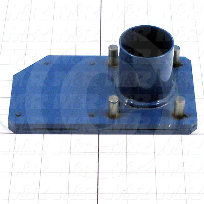 Fabricated Parts, Valve Slide Plate, 6.88 in. Length, 4.00 in. Width, 0.23 in. Height